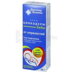 Доктор Біокон крем від опрілості Цинкодерм бебі (Doctor Biocon cream from intertrigo Zinkoderm baby)