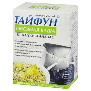 КАША ВІВСЯНА "ТАЙФУН" З ПСИЛІУМОМ ТА АНАНАСОМ