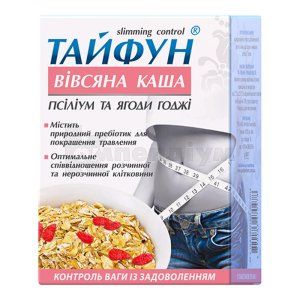 КАША ВІВСЯНА "ТАЙФУН" З ПСИЛІУМОМ ТА ЯГОДАМИ ГОДЖІ