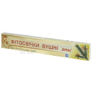 ФІТОСВІЧКИ ВУШНІ "ДИАС" ПРИСТОСУВАННЯ ДЛЯ ТЕПЛОВОГО ВПЛИВУ НА ВУХА