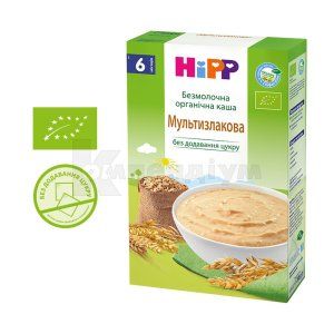 КАША БЕЗМОЛОЧНА ОРГАНІЧНА "МУЛЬТИЗЛАКОВА" HIPP