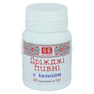 Пивні дріжджі з кальцієм (Brewer's yeast with calcium)