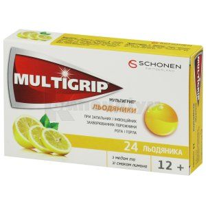 Мультигрип<sup><sup>®</sup></sup> <i>льодяники</i> (Miltigrip<sup><sup>®</sup></sup><i>lozenges</i>)