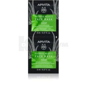 APIVITA EXPRESS BEAUTY ЗВОЛОЖУЮЧА МАСКА З АЛОЕ