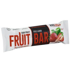 БАТОНЧИК-МЮСЛІ тм "FRUIT BAR" "З ЯГОДАМИ ПОЛУНИЦІ" ГЛАЗУРОВАНИЙ