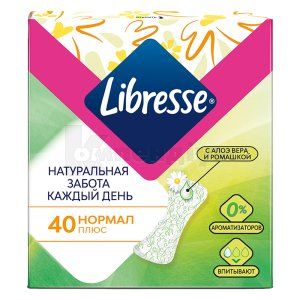 Прокладки жіночі гігієнічні Libresse Natural Care Нормал