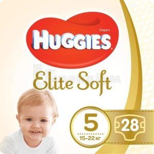 ПІДГУЗКИ ДИТЯЧІ ГІГІЄНІЧНІ HUGGIES ELITE SOFT