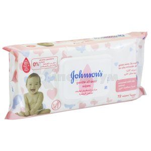 Серветки вологі Джонсонс Ніжна турбота (Johnson's wet wipes Gentle care)