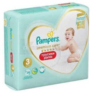 ПІДГУЗНИКИ-ТРУСИКИ ДИТЯЧІ PAMPERS PREMIUM CARE PANTS ДЛЯ ХЛОПЧИКІВ І ДІВЧАТ