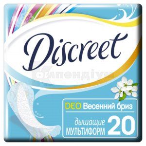 ПРОКЛАДКИ ГІГІЄНІЧНІ ЩОДЕННІ DISCREET DEO