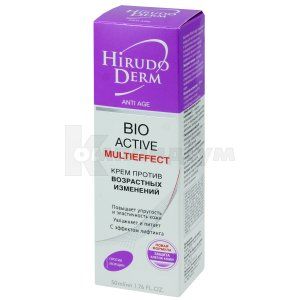 КРЕМ, ЩО ПІДВИЩУЄ ПРУЖНІСТЬ ТА ЕЛАСТИЧНІСТЬ ШКІРИ BIO-ACTIVE серії HIRUDO DERM ANTI AGE