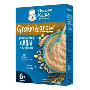 КАША СУХА БЕЗМОЛОЧНА GERBER® МУЛЬТИЗЛАКОВА