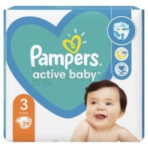 ПІДГУЗНИКИ ДИТЯЧІ PAMPERS ACTIVE BABY