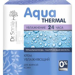 КРЕМ ЗВОЛОЖУЮЧИЙ ДЛЯ ЖИРНОЇ ШКІРИ серії "DR. SANTE AQUA THERMAL"