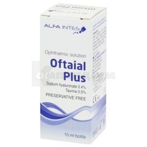 РОЗЧИН ОФТАЛЬМОЛОГІЧНИЙ OFTAIAL PLUS