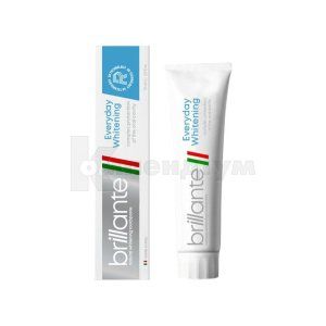 BRILLANTE EVERYDAY WHITENING ЗУБНА ПАСТА КОМПЛЕКСНИЙ ЗАХИСТ РОТОВОЇ ПОРОЖНИНИ