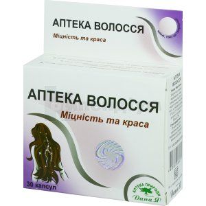 ДОБАВКА БІОЛОГІЧНО АКТИВНА "АПТЕКА ПРИРОДИ №5" "АПТЕКА ВОЛОССЯ"