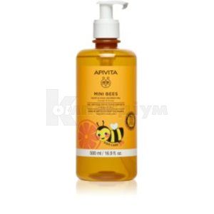 Apivita mini bees засіб дитячий для миття волосся та тіла