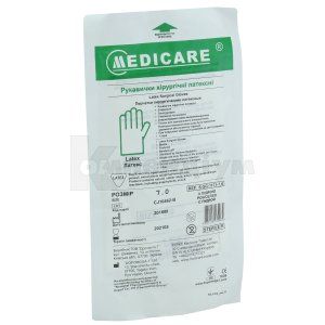 Рукавички оглядові латексні стерильні (Examination gloves latex sterile)