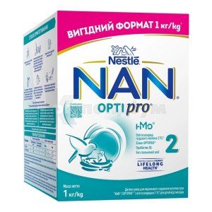 СУМІШ МОЛОЧНА СУХА "NAN® 2 OPTIPRO®" ДЛЯ ДІТЕЙ ВІД 6 МІСЯЦІВ