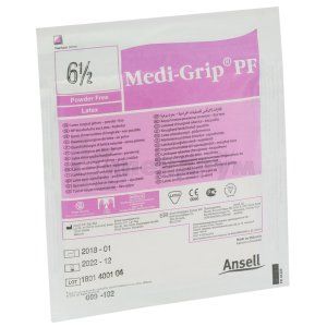 ПЕРЧАТКИ ЛАТЕКСНЫЕ ХИРУРГИЧЕСКИЕ СТЕРИЛЬНЫЕ БЕЗ ПУДРЫ MEDI-GRIP® PF