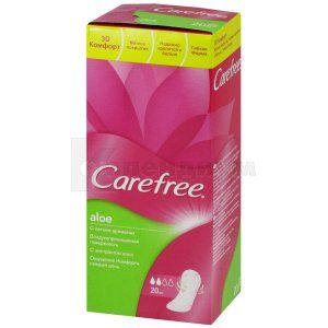 ПРОКЛАДКИ ЖЕНСКИЕ ГИГИЕНИЧЕСКИЕ CAREFREE WITH ALOE