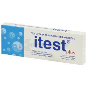 ТЕСТ-ПОЛОСКА ДЛЯ ОПРЕДЕЛЕНИЯ БЕРЕМЕННОСТИ ITEST PLUS