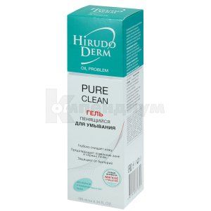 ГЕЛЬ ДЛЯ УМЫВАНИЯ ПЕНЯЩИЙСЯ PURE CLEAN серии HIRUDO DERM OIL PROBLEM