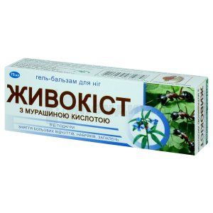 ГЕЛЬ-БАЛЬЗАМ КОСМЕТИЧЕСКИЙ ДЛЯ НОГ "ЖИВОКОСТ" С МУРАВЬИНОЙ КИСЛОТОЙ