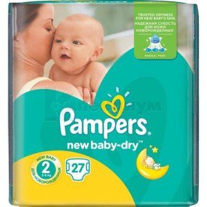 ПОДГУЗНИКИ ДЕТСКИЕ PAMPERS NEW BABY-DRY