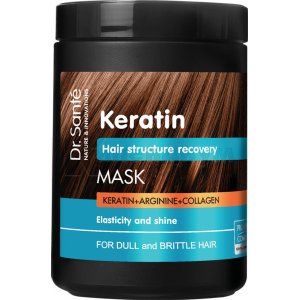 МАСКА ДЛЯ ТУСКЛЫХ И ЛОМКИХ ВОЛОС "DR.SANTE KERATIN"