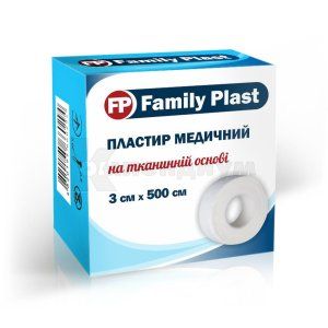 FAMILY PLAST ПЛАСТЫРЬ МЕДИЦИНСКИЙ НА ТКАНЕВОЙ ОСНОВЕ