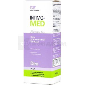 ГЕЛЬ ДЛЯ ИНТИМНОЙ ГИГИЕНЫ DEO pH3,5 серии "INTIMO+MED"