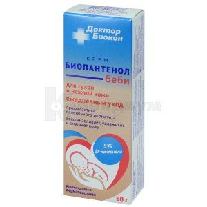 Крем для сухой и нежной кожи Доктор биокон (Cream for dry and delicate skin Biopanthenol baby Doctor Bioсon)