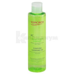 Топикрем АК очищающий себорегулирующий гель (Topicrem AC purifying cleansing gel)