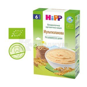 Каша безмолочная органическая мультизлаковая Хипп (Porridge dairy-free organic multigrain Hipp)