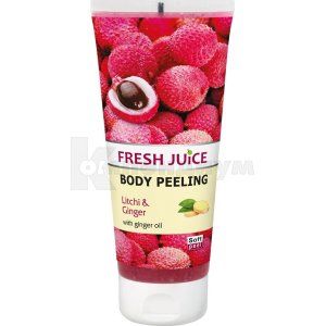 ПИЛИНГ ДЛЯ ТЕЛА LITCHI & GINGER серии "FRESH JUICE"