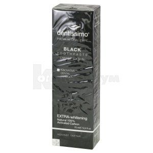 ЗУБНАЯ ПАСТА DENTISSIMO BLACK EXTRA-WHITENING