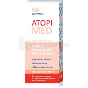 НЕЖНЫЙ ОЧИЩАЮЩИЙ ГЕЛЬ ДЛЯ ДУША тм "ELFA PHARM" серии "ATOPI MED"