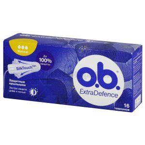 Тампоны O.B. экстрадефенс нормал (Tampons O.B. extradefence normal)