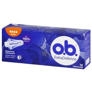 Тампоны О.Б. экстрадефенс супер (Tampons O.B. extradefence super)