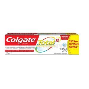 ЗУБНАЯ ПАСТА COLGATE TOTAL 12 ЧИСТАЯ МЯТА