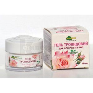 Гель розовый для лица и шеи (Rose gel for face and neck)