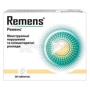 Ременс<sup>&reg;</sup> таблетки (Remens<sup>&reg;</sup> tablets)