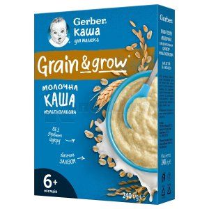 КАША СУХАЯ МОЛОЧНАЯ GERBER® МУЛЬТИЗЛАКОВАЯ