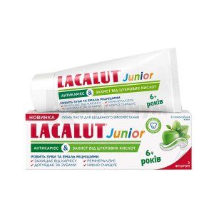 Лакалут Джуниор Зубная паста Lacalut Junior Антикариес & Защита от сахарных кислот