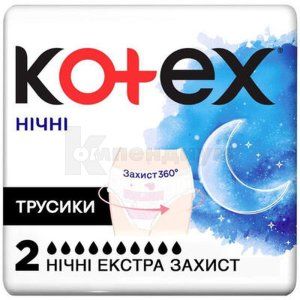 Ночные трусики Kotex Extra защита для критических дней