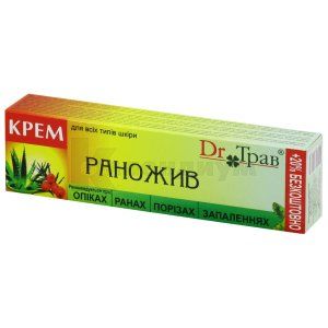 КРЕМ КОСМЕТИЧЕСКИЙ ЛЕЧЕБНО-ПРОФИЛАКТИЧЕСКИЙ "Dr.ТРАВ" "РАНОЖИВ"